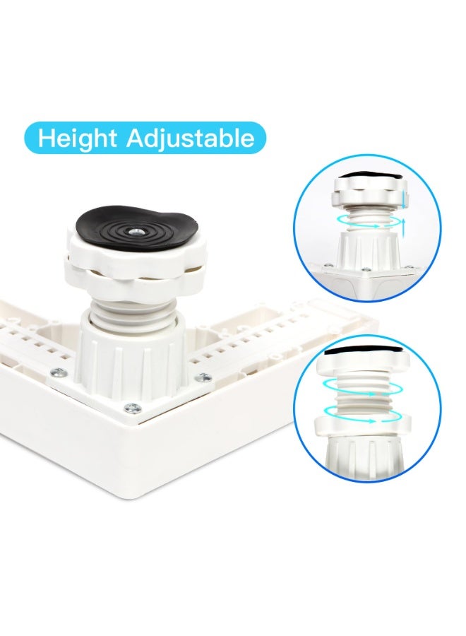 XICEN Large base for washing machine/dryer and refrigerator, with four sturdy legs (white) - Image 5